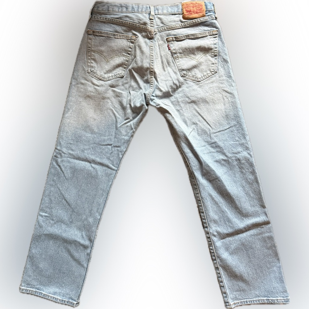 Levi's Men's 501 Straight button fly jeans W33 L30 - Picture 3 of 5